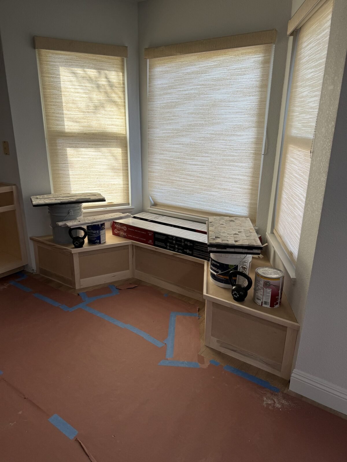 Custom cabinet boxes installed during kitchen remodel, Reno NV
